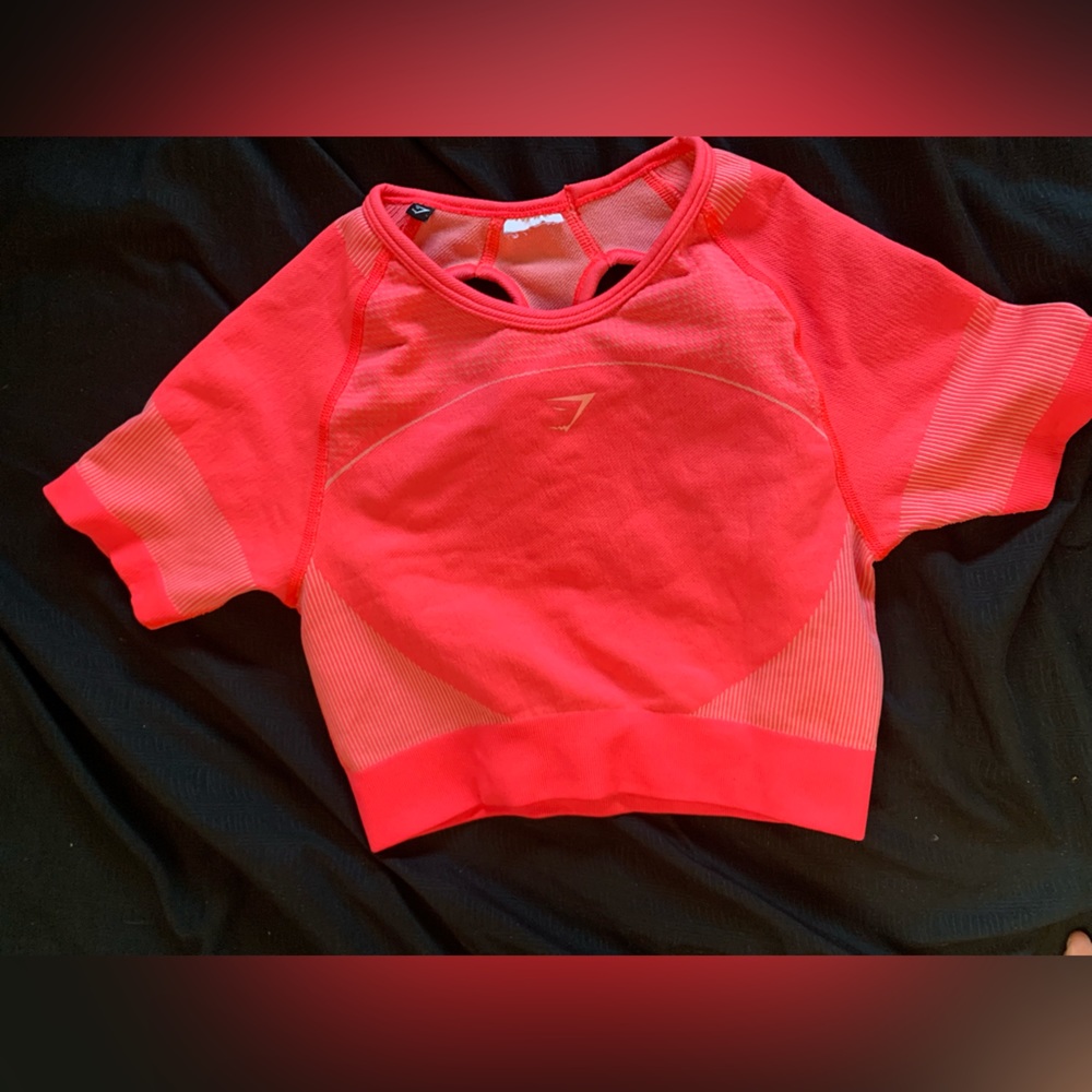 Gymshark Ultra Seamless Crop Top - Neon Pink